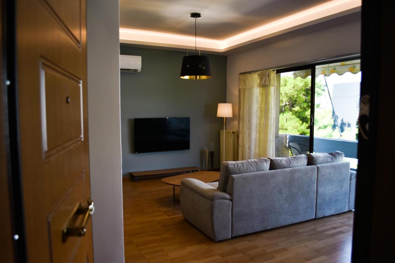Βright Walled Designed Apt In Glyfada Center Athene Buitenkant foto