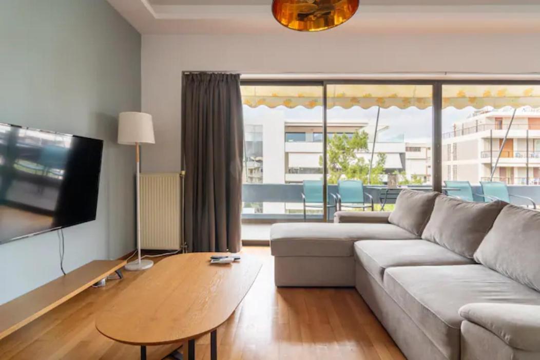 Βright Walled Designed Apt In Glyfada Center Athene Buitenkant foto