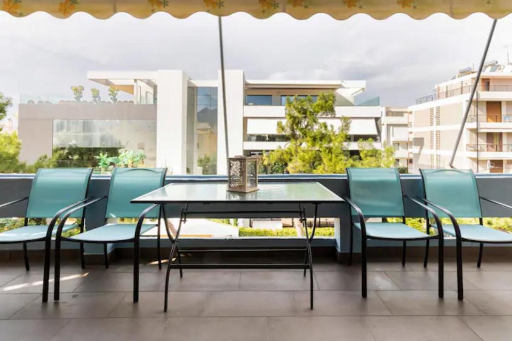 Βright Walled Designed Apt In Glyfada Center Athene Buitenkant foto
