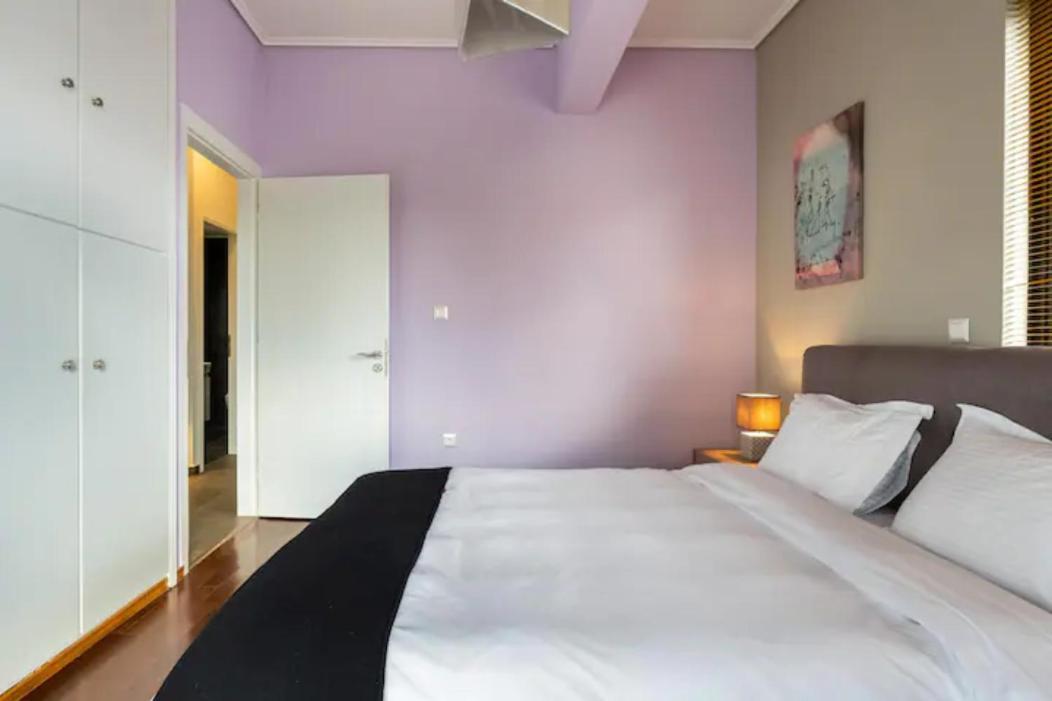 Βright Walled Designed Apt In Glyfada Center Athene Buitenkant foto